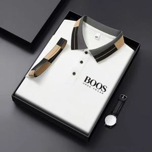 새로운 남성용 폴로 셔츠 반팔 탑, 캐주얼, 패셔너블, 통기성, 편안하고 트렌디한 탑