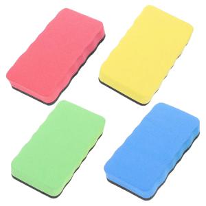 4Pcs EVA 펠트 마그네틱 칠판 화이트 보드 클리너 학교 사무실 홈 지우기 도구에 대 한 빨간색 노란색 파란색 녹색 건조 지우개