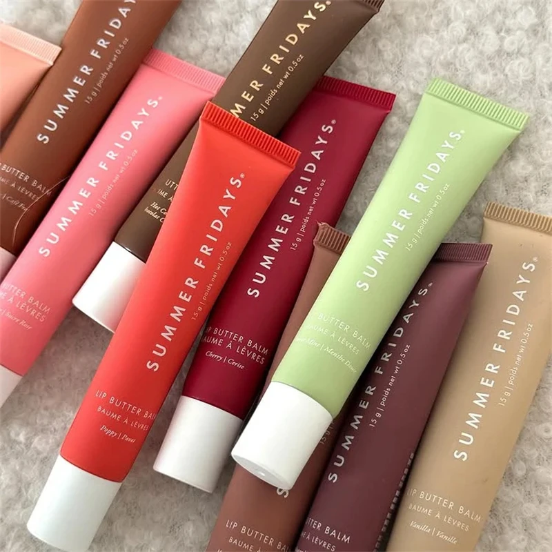 여름 금요일 바닐라 베이지 립밤 모이스춰 라이징 투명한 립스틱 세트 부드러운 소프트 튜브 미러 립 글로스 립 블럼 메이크업