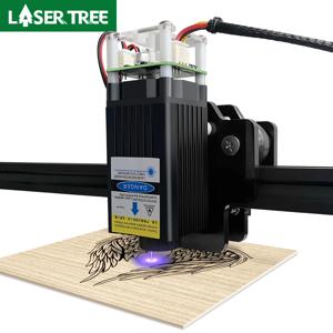 레이저 트리 4W 광 출력 레이저 헤드 450nm 청색광 TTL PWM 모듈 레이저 조각기 목재 DIY 목공 도구