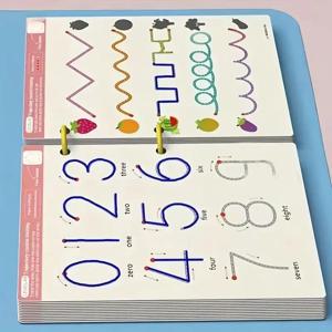 32페이지 재사용 가능한 어린이 쓰기 책 - 3-6세용 지울 수 있는 연습장 |   필기 훈련을 위한 내구성 있는 학습 패드