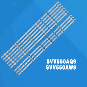 파나소닉 TX-55FX550B TX-55FX550E TX-55FX555B SVV550AQ9 SVV550AW9 A B VES550QNYL-2D-N01 N02 03 VES550QNYL용 키트 9개 LED 바