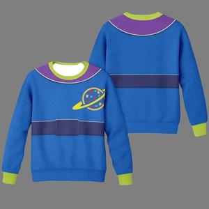 디즈니 버즈 라이트이어 코스프레 테마 어글리 스웨터 크리스마스 파티 라운드 넥 후디 대형 성인용 가을/겨울 상의 신상