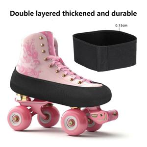 1개 두꺼운 스케이트 부츠 커버 신축성 있는 스피드 스케이팅 아이스 스케이팅 롤러 스케이트용 S/M/L 사이즈