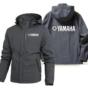 2026 야마하 새로운 오프로드 오토바이 방수 재킷 남성 및 여성 야마하 로고 야외 스포츠 후드 지퍼 재킷 코트