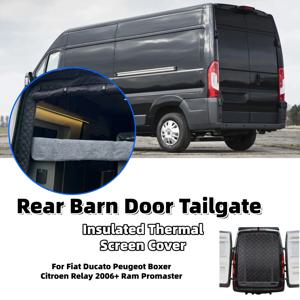피아트 두카토 푸조 박서 시트로엥 릴레이 2006+ 램 프로마스터용 카라반 리어 배른 도어 테일게이트 차양 단열 커튼