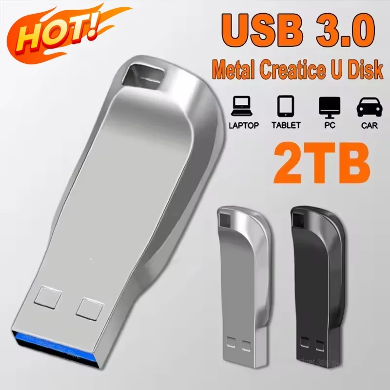 플래시 드라이브 2TB USB 3.0 미니 고속 메탈 펜드라이브 1TB 스틱 휴대용 드라이브 방수 메모리아 저장장치 512 256 128GB U 디스크