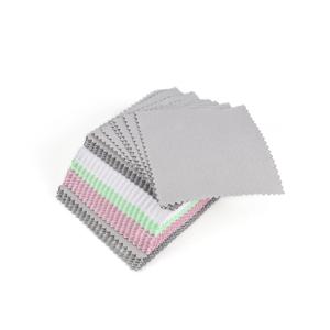 광택제 실버 컬러 클리닝 폴리싱 천, 실버 골드 쥬얼리 도구용, 부드럽고 깨끗한 닦는 천, 10 개