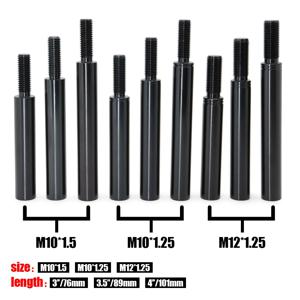 3'' 3.5'' 4'' 고품질 알루미늄 범용 시프트 노브 익스텐더 확장 자동차 레버 기어 시프터 M10X1.5 M10X1.25 M12X1.25