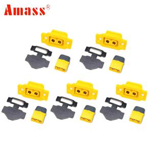5PCS Amass XT60BE-F & XT60H 모델 비행기 배터리 RC DIY 용 금도금 30A 고전류 안전 남성 여성 플러그 커넥터