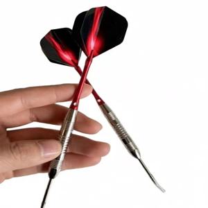 3pcs/1set 24g 스테인레스 스틸 다트 바늘 낙하 방지 막대 레드 오로라 윙 성인 훈련 엔터테인먼트 게임