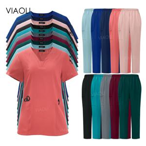 여성 스크럽 세트, 치과 진료소 병원 액세서리, 간호 기사 의사 간호사 작업복, 수술 유니폼, 핫 세일