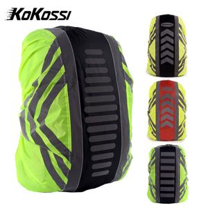 KoKossi 1Pcs 야외 방수 커버 사이클링 하이킹 등산 배낭 커버 레인 커버 야간 반사 스트립 먼지 커버 남여