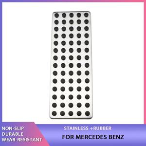 자동차 스타일링 미끄럼 방지 발 받침 플레이트 메르세데스/벤츠 B C E S Cls Slk Cla Gla Glk Ml Gl 시리즈 용 드릴 발판 페달 커버 없음
