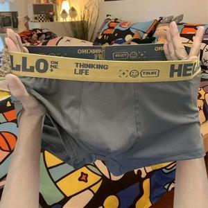 남성 속옷 복서 부드럽고 편안한 통기성 스포츠 반바지 복서 속옷 소년 팬티 남성용 Boxershorts