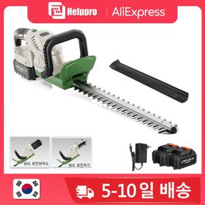 90˚ 회전식 21V 전기 헤지 트리머 잔디 깎는 기계 정원 조경 헤지 정리기 트리머 도구(Makita 배터리용))