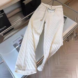 흰색 격자 무늬 스트레이트 루즈 바지 여성 봄 가을 패션 청바지 2025 새로운 높은 허리 넓은 다리 전체 바지 여성 데님 바지