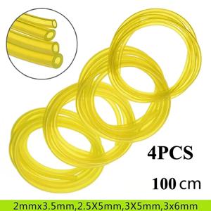 1PC/4PC 연료 가스 라인 호스 4가지 크기 PU 휘발유 라인 튜빙 트리머 전기톱 블로워 엔진 예비 부품 전동 공구 액세서리