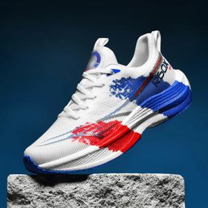 운동화 남성 메쉬 통기성 레이스 업 편안한 마라톤 스포츠 캐주얼 테니스 신발 남성용 빅 사이즈 트렌디 스니커즈