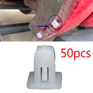 50X 정사각형 자동 패스너 자동 범퍼 패스너 리벳 리테이너 클립 푸시 엔진 커버 펜더 자동차 도어 트림 패널 클립