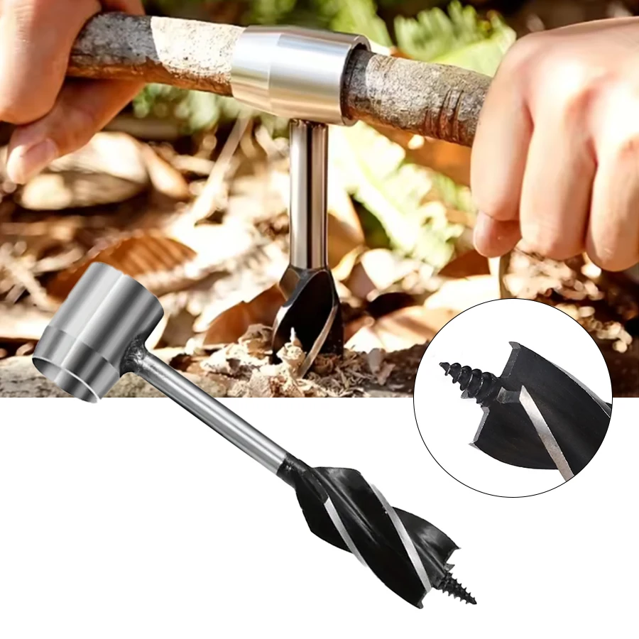 25MM 4 블레이드 야외 목공 드릴링 드릴 비트, 캠핑, 드릴링 및 기타 목적에 사용되는 수공구