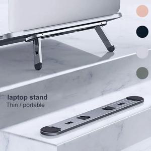보이지 않는 노트북 라이저 스탠드 MacBook/Dell/HP/Lenovo/Samsung 용 범용 여러 색상 노트북 다리 접이식 키보드 라이저