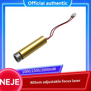 NEJE CNC 405nm 레이저 파장 - 청색 레이저 모듈 1000mW 1500mW 2000mW 조절식 초점 레이저 모듈 DIY