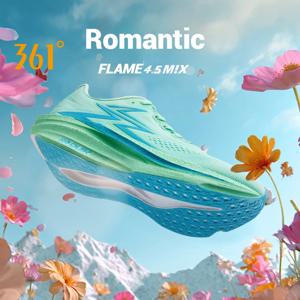 361 Degrees Flame 4.5 MIX 남성 운동화 카본 플레이트 마라톤 안정적인 리바운드 쿠션 Airy Traction 남성 운동화 672532217F
