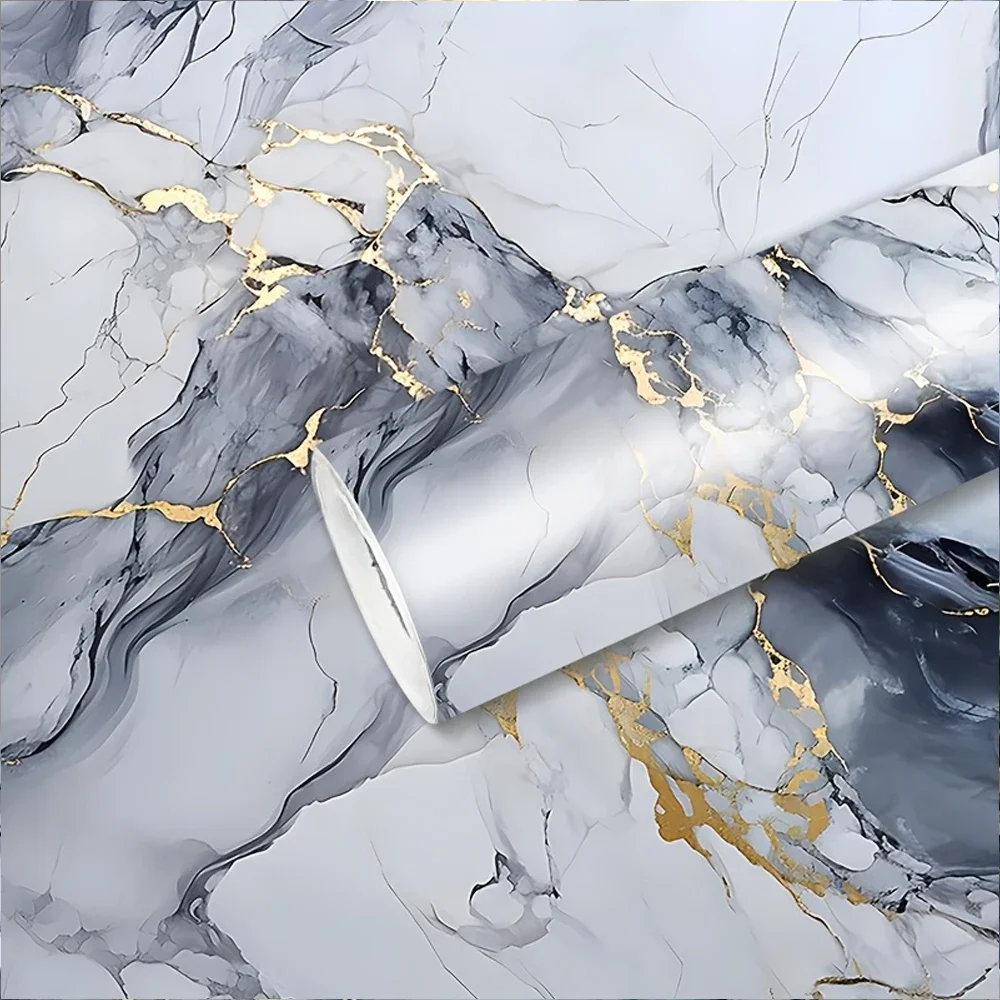 주방 대리석 벽 스티커 방수 및 방유 두꺼운 스티커 스토브 조리대 보호 필름 자가 점착 벽지