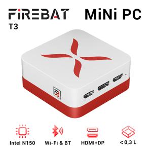 파이어뱃 T3 미니 PC 인텔 알더 레이크 N150 윈도우 11 프로 미니 PC 12GB DDR4 M.2 512GB PCIe SSD 와이파이 5 BT4.2 컴퓨터 데스크탑