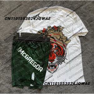 UFC 229 최고의 파이터 코너 맥그리거 컴뱃 파이팅 이벤트 티셔츠 반바지 남성용 통기성 저지 레슬링 러닝 땀 흡수 세트