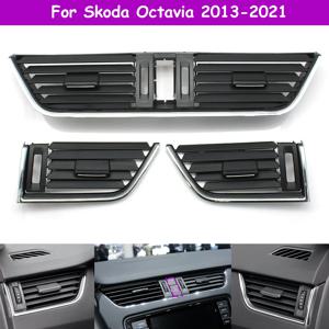 옥타비아 자동차 앞 중앙 대시보드 좌우 중앙 에어컨 통풍구 그릴 에어벤트 패널 커버 (스코다 2013-2021 5E0820951C 용)