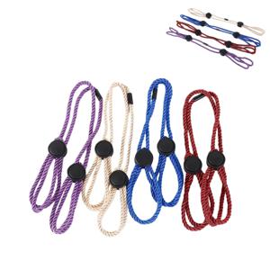 성인용 면 로프 수갑 및 다리 수갑 게임 파티 역할극 무대 소품에 적합한 다기능 자가 결박 용품