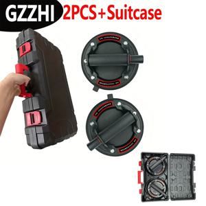 8인치 진공 흡착판. 강력한 흡착 유리 취급용 핸드 펌프, 타일링 도구, 고무 유리 흡착컵. 여행 가방을 가지고