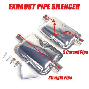 24mm 머플러 소음기 스트레이트 파이프/S 곡선 파이프 자동차 공기 디젤 주차 히터 배기 파이프 디젤 히터 용 스테인레스 철