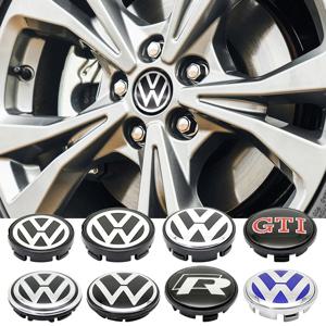4개입 VW 휠 센터 허브 캡 56mm 65mm 66mm 70mm 76mm 휠 커버 VW 골프 4 5 6 7 파사트 B5 B6 B7 폴로 투란 CC 액세서리