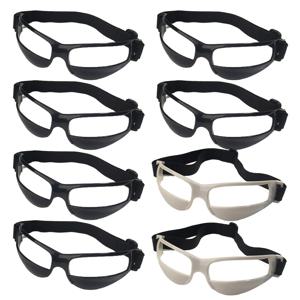 8개입 농구 훈련용 안경 드리블링 글라스 청소년용 머리를 올리고 드리블링을 지원하며 시력 개선을 위한 디자인