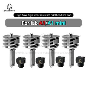 Bamb Lab A1/A1 미니 고속 핫엔드 어셈블리용 업그레이드된 핫엔드 키트 0.2/0.4/0.6/0.8mm 경화강 노즐 3D 프린터 부품