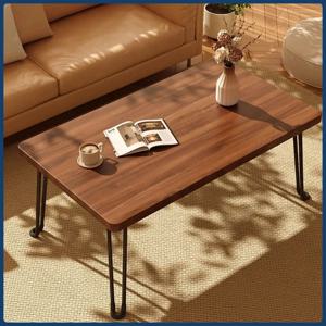 현대적인 심플한 접이식 테이블, 직사각형 커피 테이블, 소형 가정용 거실, 휴대용 식탁, 공부용 테이블