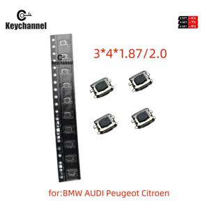 원격 자동차 키 스위치 터치 Swicth 자동차 키 버튼 택트 스위치 BMW AUDI 푸조 207 307 308 시트로엥 C2 3*4*1.87/2.0 스위치