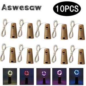 코르크 코르크 조명과 10pcs LED 와인 병 조명 주류 병 공예 파티 웨딩 장식에 대 한 요정 미니 문자열 조명