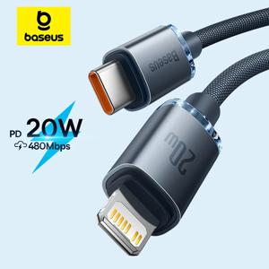 Baseus USB 유형 C PD 20W 케이블(iPhone 14 13 12 Pro X 8용) iPhone 충전 케이블용 고속 USB C 케이블 USB 유형 C 케이블 와이어 코드