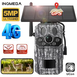 INQMEGA4G PIR 모션 활성화 트리거, 야간 투시경, IP66 사냥 트레일, 태양 카메라, 숲, 2K, 5MP