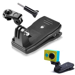 배낭 스트랩 클립 360 학위 회전 모자 벨트 클램프 마운트 Gopro Hero 11 10 9 8 액션 카메라 액세서리