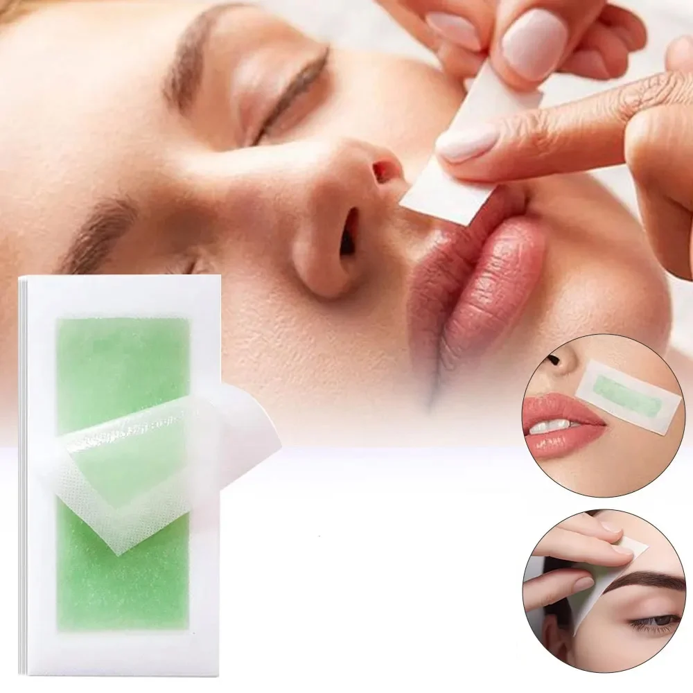 10/40/60 Pcs 제모 왁스 종이에 대 한 제모 왁스 스트립 얼굴 목 팔 다리 바디 미용 도구에 대 한 차가운 왁스 스트립 종이