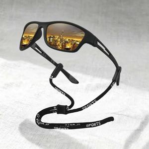 패션 패턴 프레임 체인 스포츠 선글라스 남녀 운전 낚시 사이클링 등산 스포츠 남성 UV400 선글라스