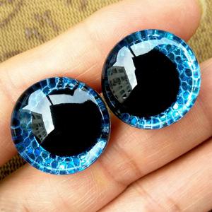 10 쌍 3D 반짝이 사다리꼴 안전 눈 크로 셰 뜨개질 장난감을위한 Amigurumi 플러시 지우기 비뚤어진 눈동자 눈 큰 크기 16/18/20/22/25mm