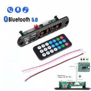 12V 블루투스 5.0 MP3 플레이어 무선 디코더 보드 폴더 스위칭 USB TF FM 라디오 통화 모듈 스피커 용 차량용 키트