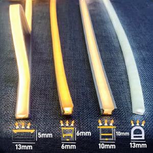 4/6/8/10mm 좁은 LED 네온 실리콘 튜브 로프 램프 Recessed DC12V 유연한 방수 디퓨저 캐비닛 옷장 리본 스트립 빛