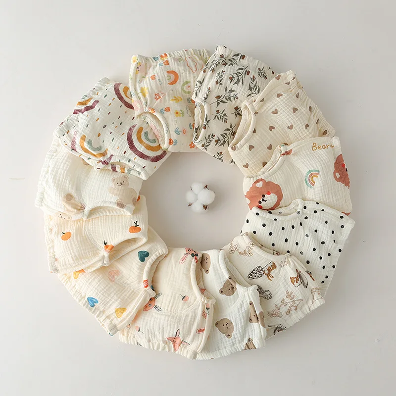 1pc 코 튼 베이비 트레이닝 바지 버블 거 즈 기저귀 빨 수있는 아기 기저귀 통기성 재사용 가능한 어린이 속옷 천 기저귀